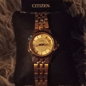 Gold citizen watch
